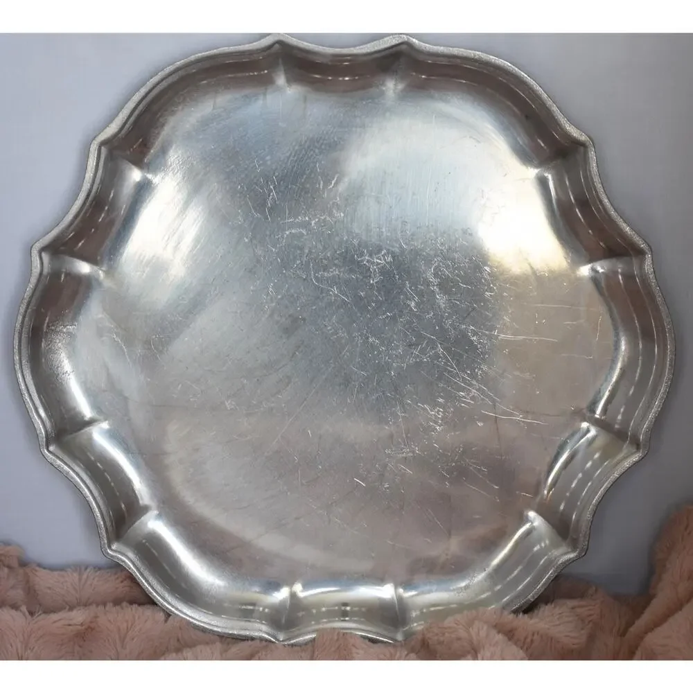 French Country 3pc Metalwear Pewtarex York Pennsylvania Pewter Bowls & Platter